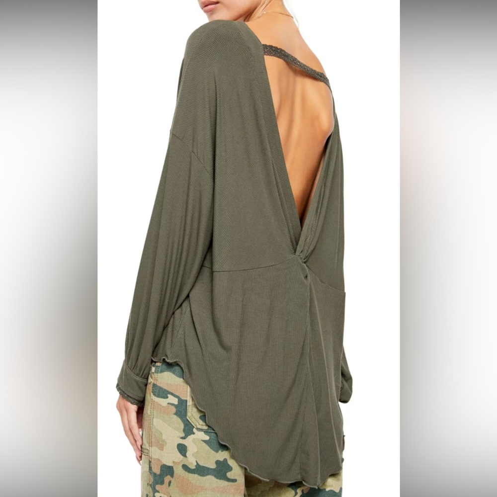 Free People Open Back long sleeve